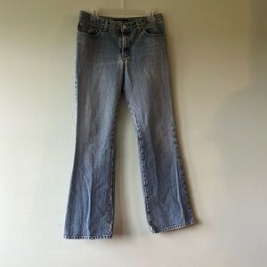 Women’s vintage light wash low rise flare Express jeans size 7/8R
